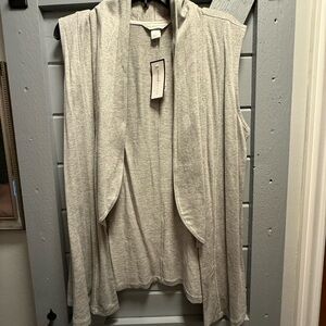 Christopher & Banks Gray Cardigan Sweater